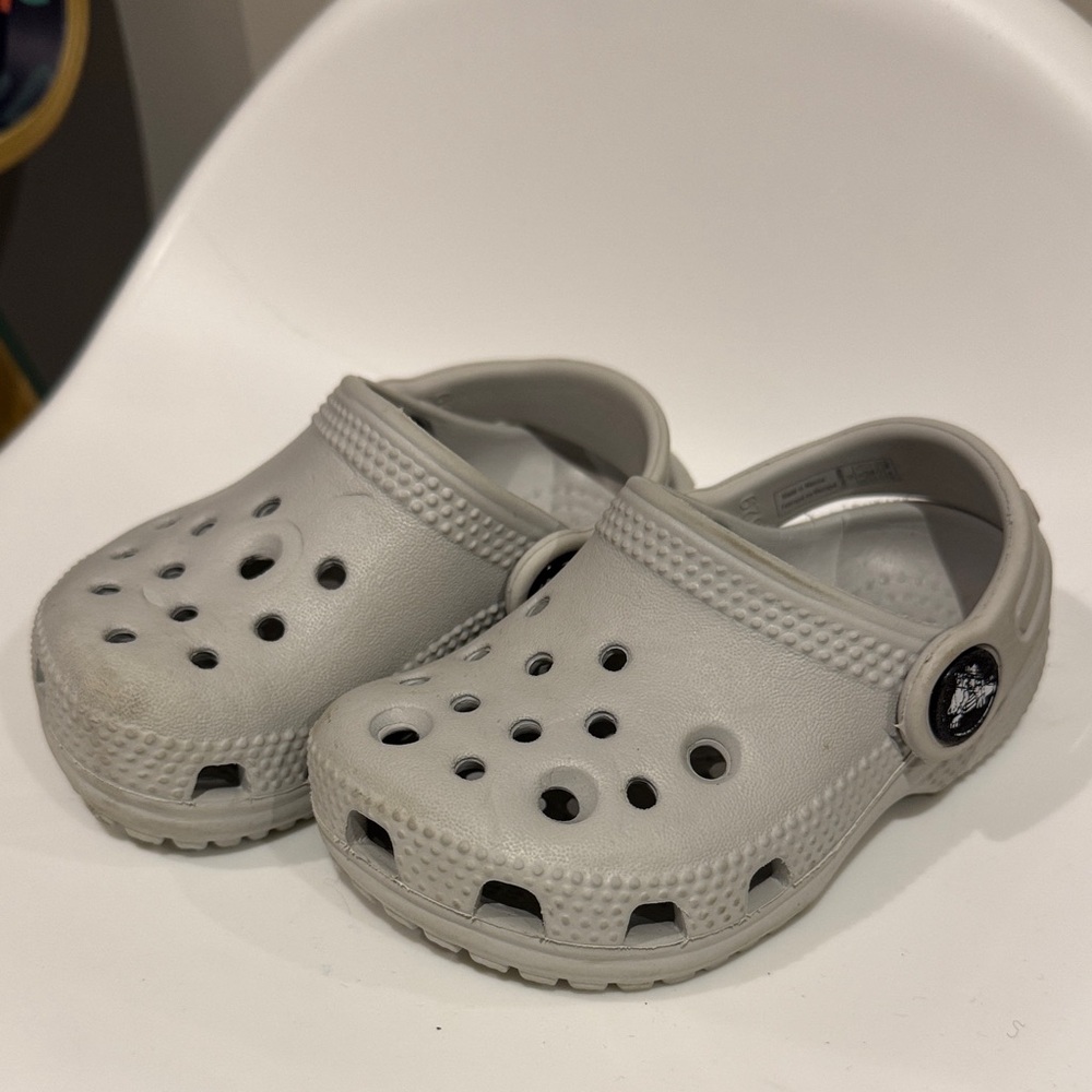 Kids Gray Crocs